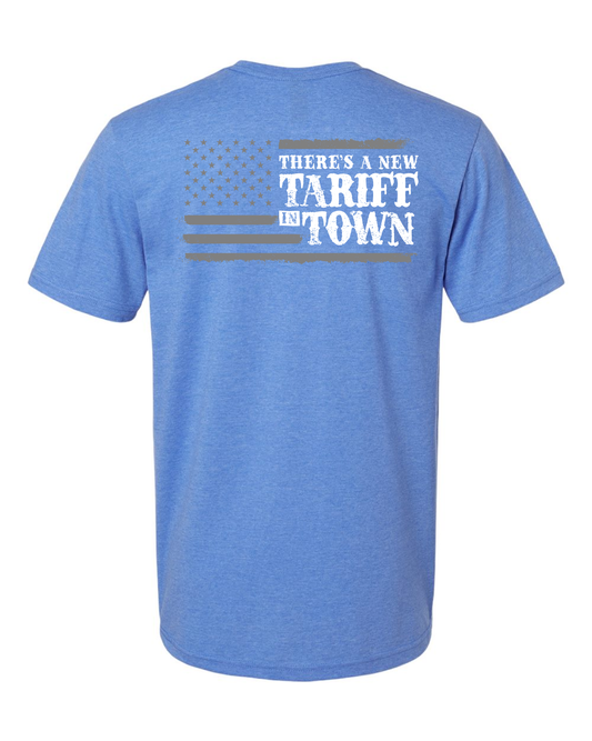 New Tariff in Town Tee - Blue